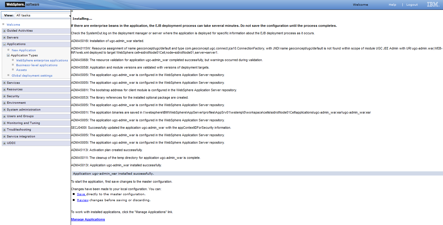 gcweb-reference-img/guides-installation/ugc-websphere-statut-deploiement.png